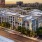 Aerial view of Arts District's apartment community